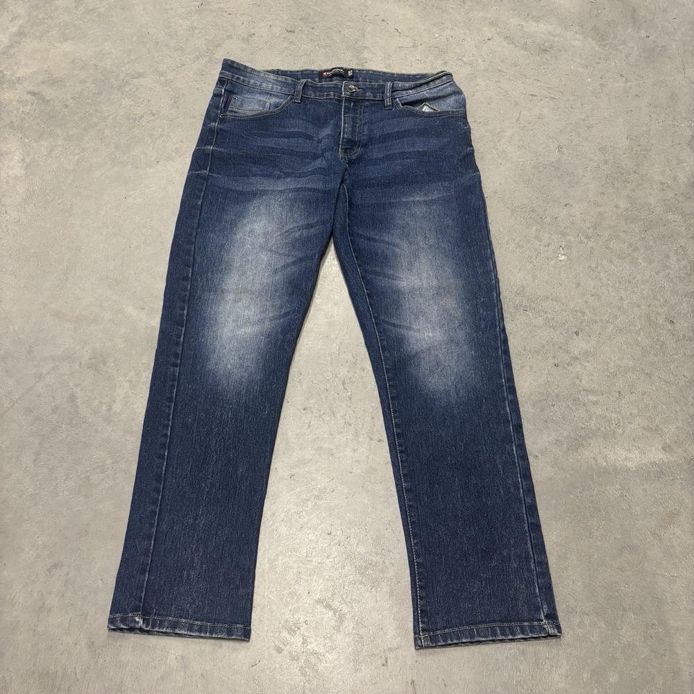 Southpole Mens Skinny Jeans Blue 34x30 Medium Wash Casual